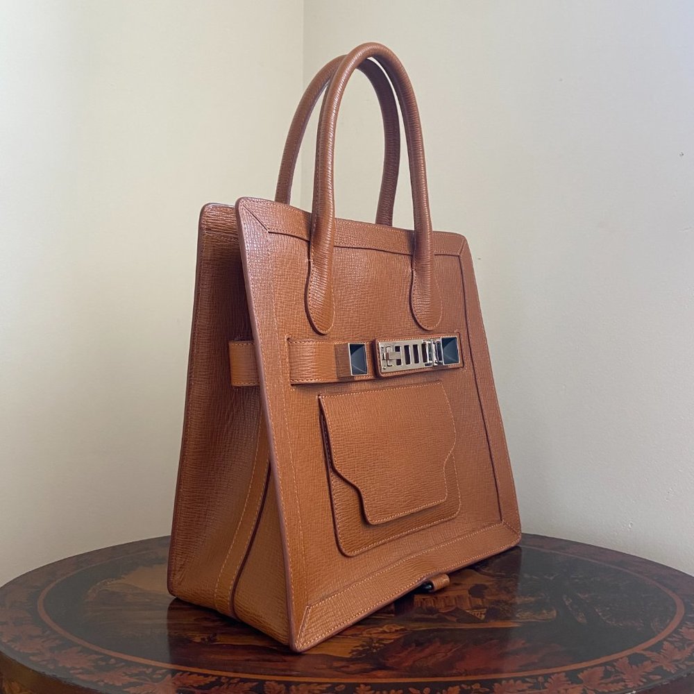 Proenza Schouler Tote Ps11 Brown Leather Bag - Picture 8 of 14